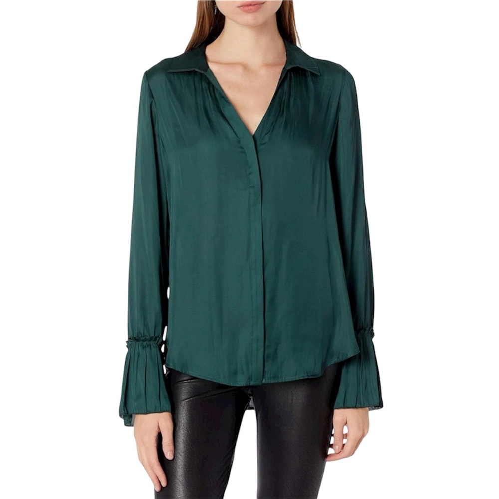 NWT PAIGE Dark Spruce Abriana Shirt - Sz S